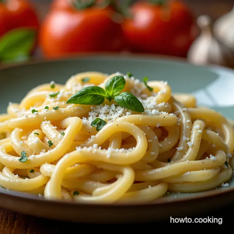 Dreamy Garlic Cream Sauce Pasta Ready in Under 30 presentation