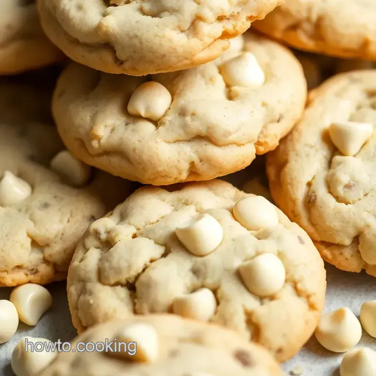 Dreamy White Chocolate Chip Cookies presentation