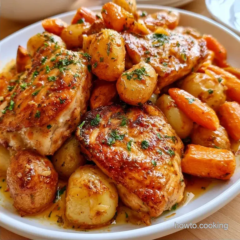 Dutch Oven Chicken Thighs with Potatoes and Carrots