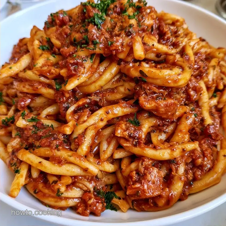 Dutch Oven Pasta Meat Sauce: Rich and Savory