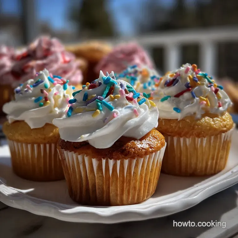 The Best Beach Party Cupcakes Recipe presentation