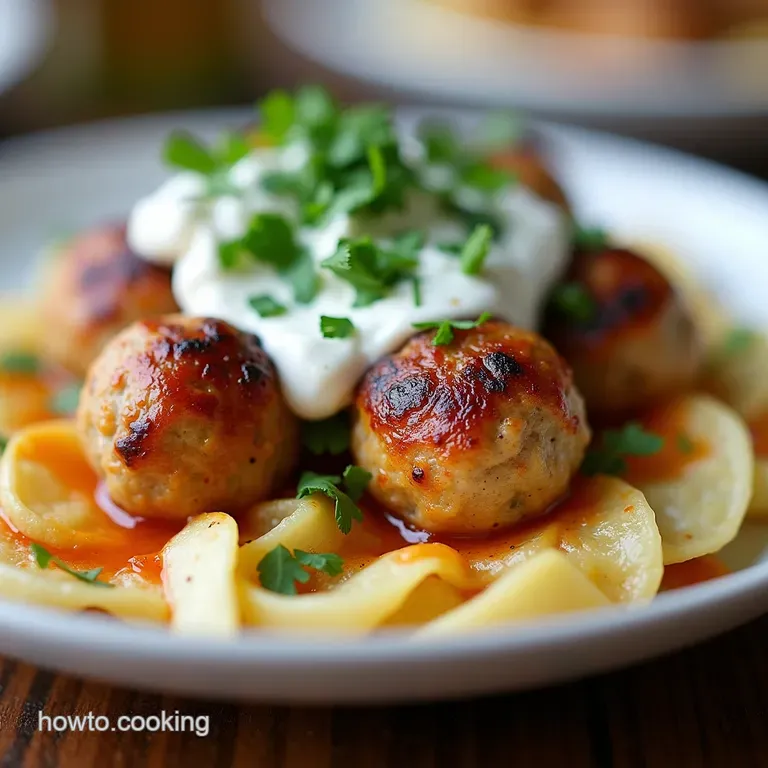 Sunshine in a Bite Authentic Greek Chicken Meatballs with Creamy Tzatziki