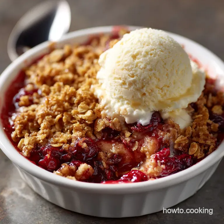 Cranberry Apple Crisp: The Proper Pub-Grub Recipe with Crunchy Oat Topping