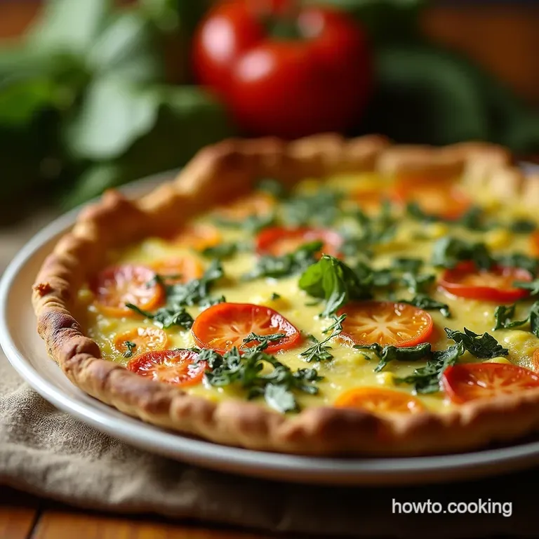 The Sunshine Saver Easy Crustless Garden Vegetable Quiche presentation