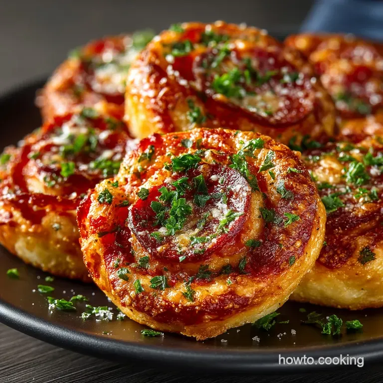 Flaky Italian Pepperoni Pinwheels the Ultimate Fussfree Footie Snack presentation