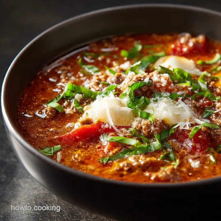 Lean Luscious Healthy Lasagna Soup a Weeknight Italian Hug presentation