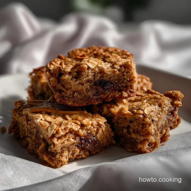 Peanut Butter Oatmeal Bars Easy Healthy Peanut But: Quick Prep