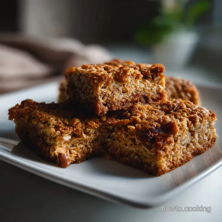 The Ultimate Oatmeal Peanut Butter Bars Recipe presentation