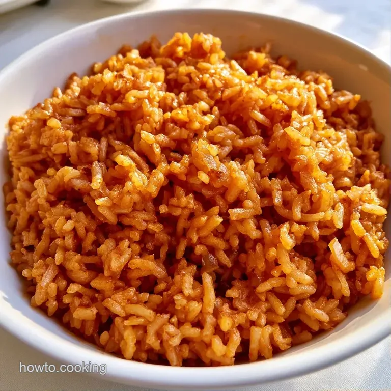 A precise mound of golden-orange rice garnished with a bright green herb leaf on a modern dark slate platter.