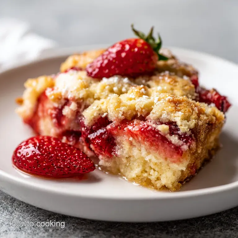 Strawberry Dump Cake: Golden Crust and Velvety Center