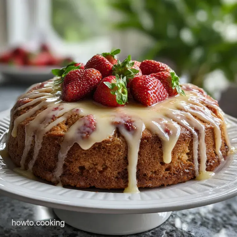 Easy Strawberry Cake: Fresh Tea Cake Recipe