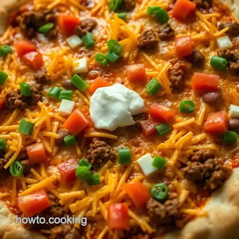 Easy Taco Pizza presentation