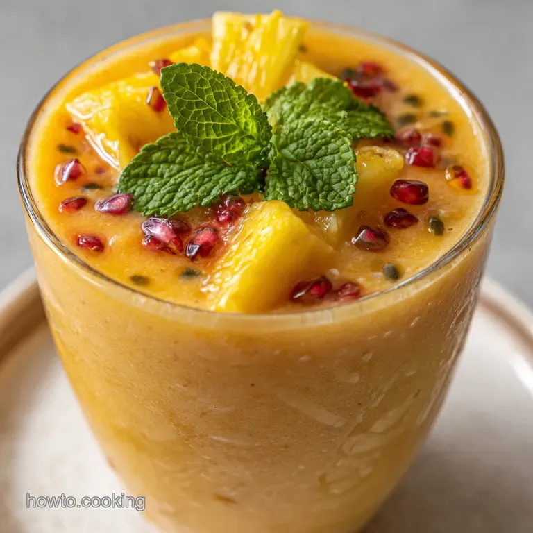 Tropical Smoothie: the Sun-Kissed Holiday Recipe presentation