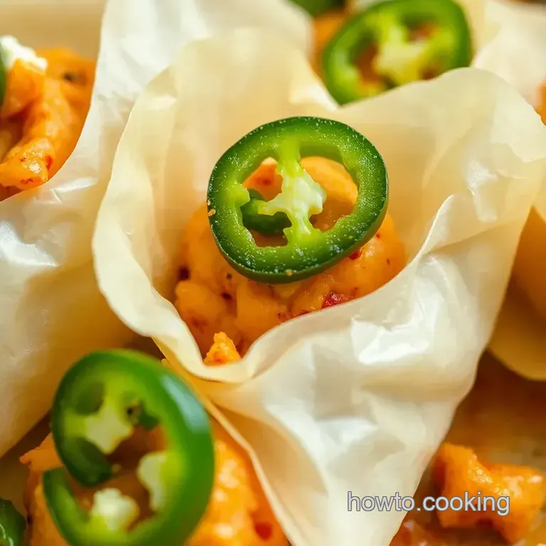 Spicy Goat Cheese Jalapeño Egg Rolls presentation