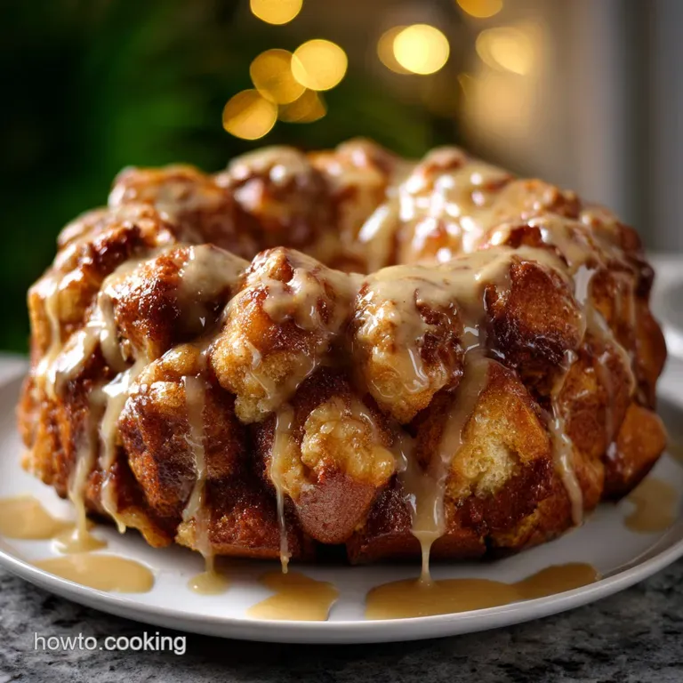 Easy Eggnog Monkey Bread: Holiday Favorite presentation