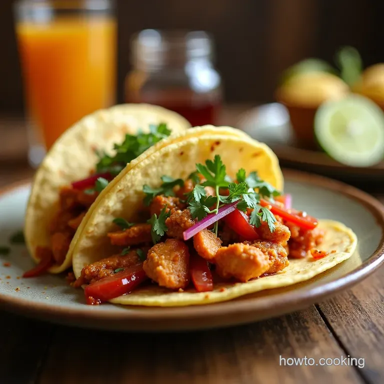 Fiesta Chicken Street Tacos a Taste of Mexico presentation