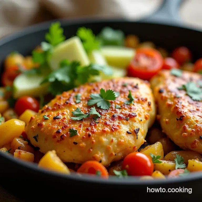 Fiesta Chicken Veggie Skillet A Healthy Lunch Sizzle