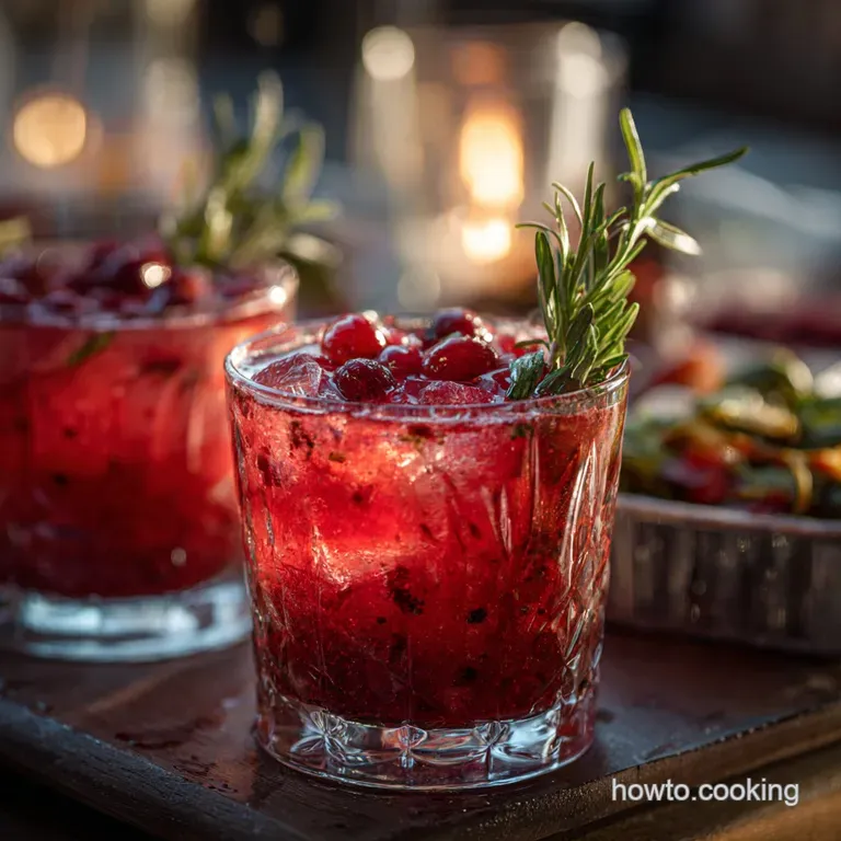 Thanksgiving Cocktails: the Fireside Cranberry Smash (Easy Batch Recipe) presentation