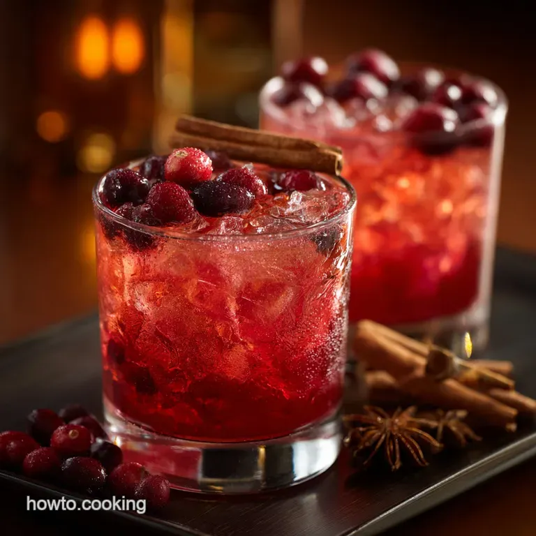 Thanksgiving cocktails: Fireside Cranberry Smash (Easy Batch)
