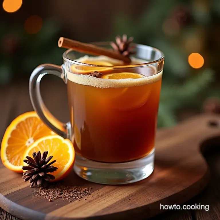 The Fireside Festive Coffee Punch Recipe Spiced Brandy Brew