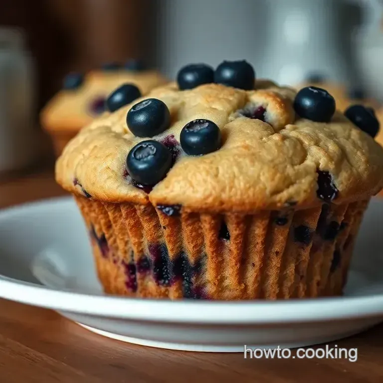 Fluffy Blueberry Muffins with Lemon Zest
