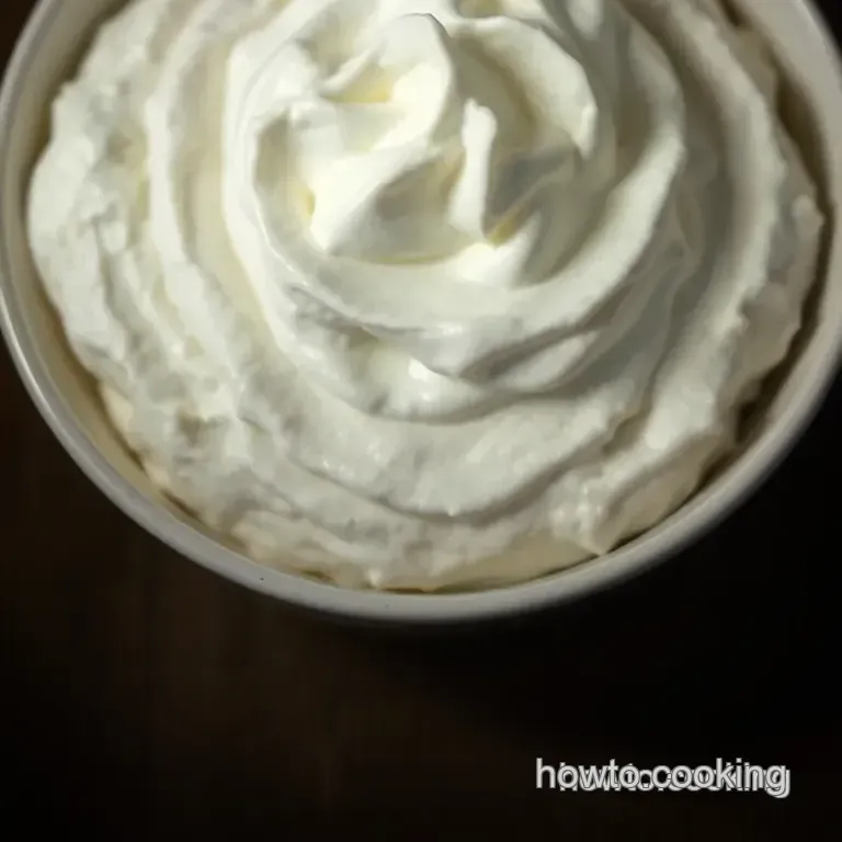 Fluffy Whipped Cream Delight: the Perfect Topping for Any Dessert! presentation