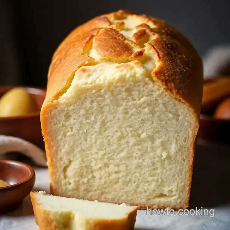 Fluffy White Bread Recipe for a Bread Maker presentation