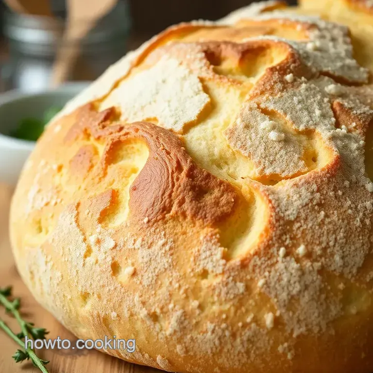 Foolproof Crusty No-Knead Bread presentation