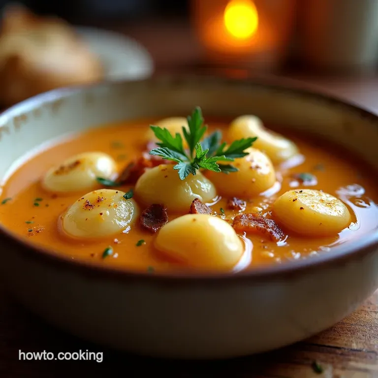 French Onion Gnocchi Soup Ooh La La presentation