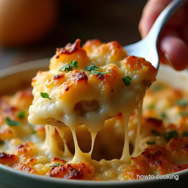French Onion Gratinee Casserole a Souper Supper presentation