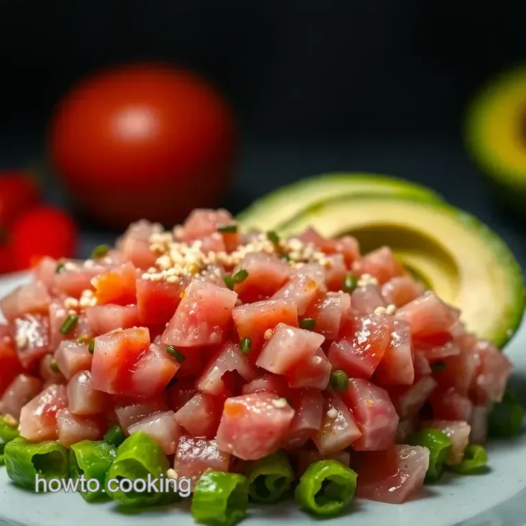 Fresh and Flavorful Tuna Tartare with Avocado and Sesame