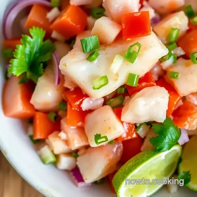 Fresh Ceviche: Zesty Easy &amp Delicious presentation