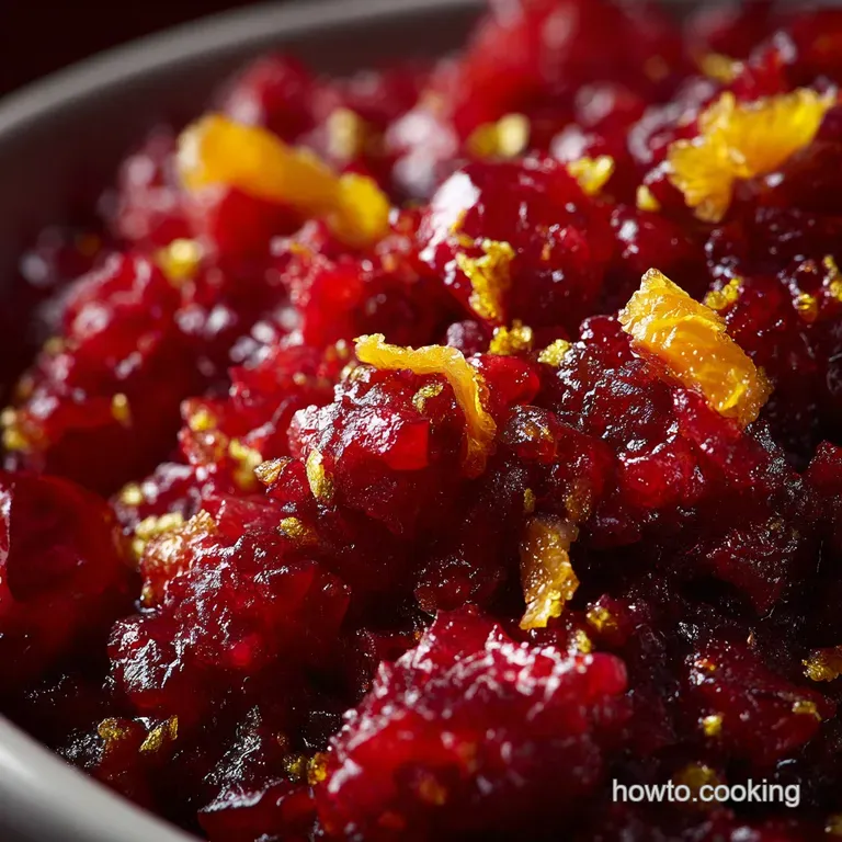 Cranberry Relish with Orange and Ginger: the Zesty Easy Holiday Condiment presentation