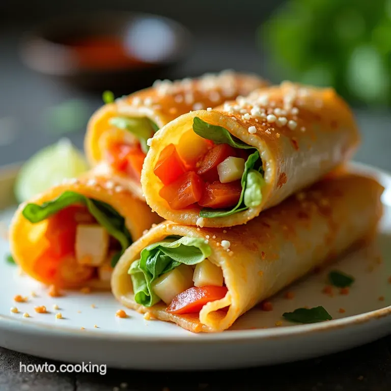 Vegan Asian Appetizers Fresh Vietnamese Spring Rolls