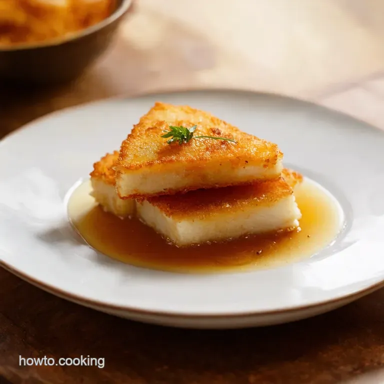 Fried Halloumi with Hot Honey presentation