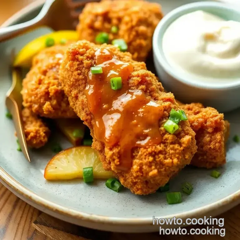 Apple and Honey-Glazed Chicken Tenders presentation
