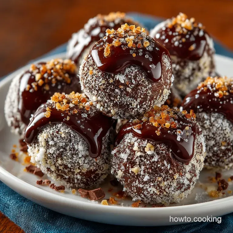 The Ultimate Fudgy Brownie Truffles A NoBake Decadence presentation