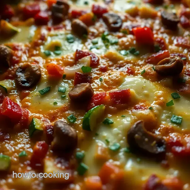 Garden Veggie & Cheese Breakfast Bake presentation