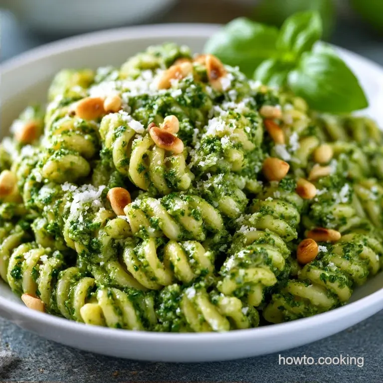 Garlic Basil Pesto Pasta in 15 Minutes
