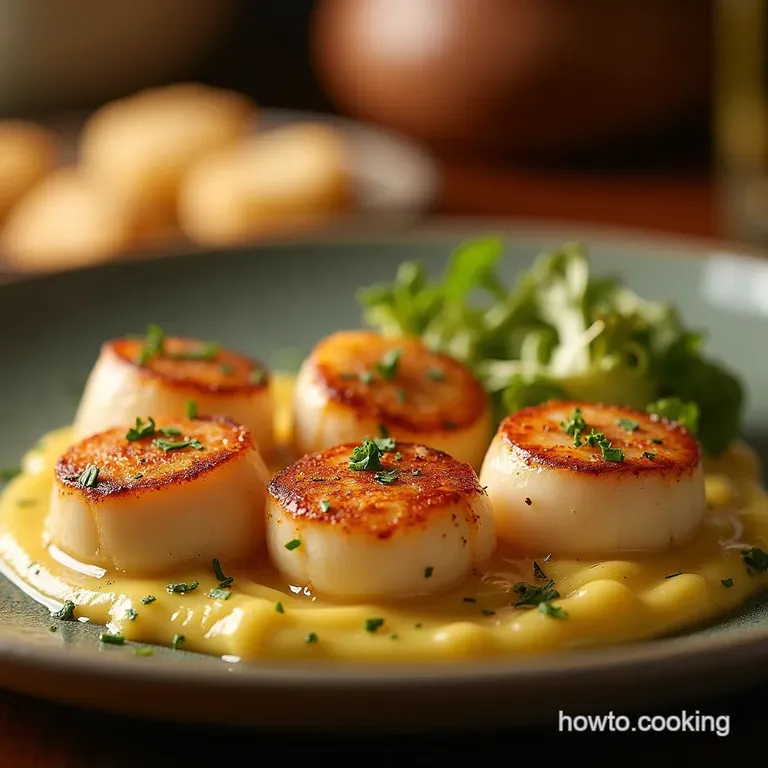 Golden Hour Garlic Butter Baked Scallops Restaurant Quality Home Kitchen Easy presentation