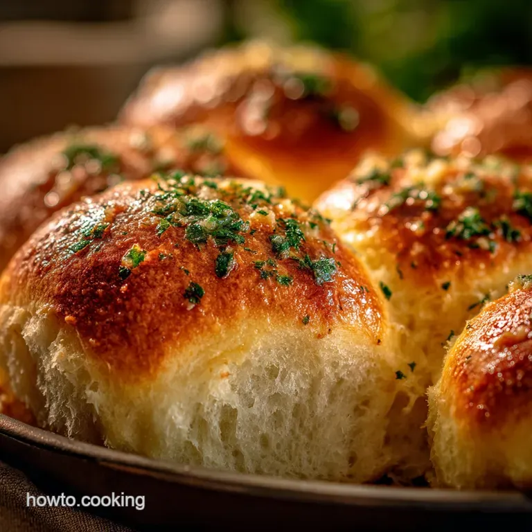Garlic Butter Bread Rolls: the Softest Fluffiest Dinner Rolls Youll Ever Bake presentation
