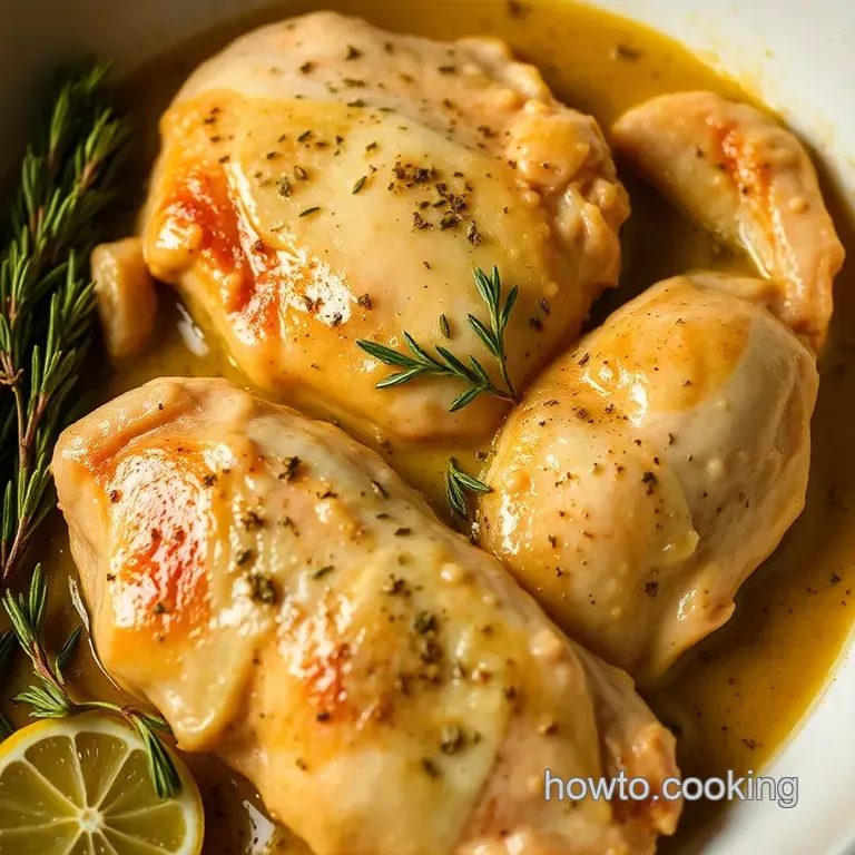 Garlic Butter Chicken with Herbs presentation