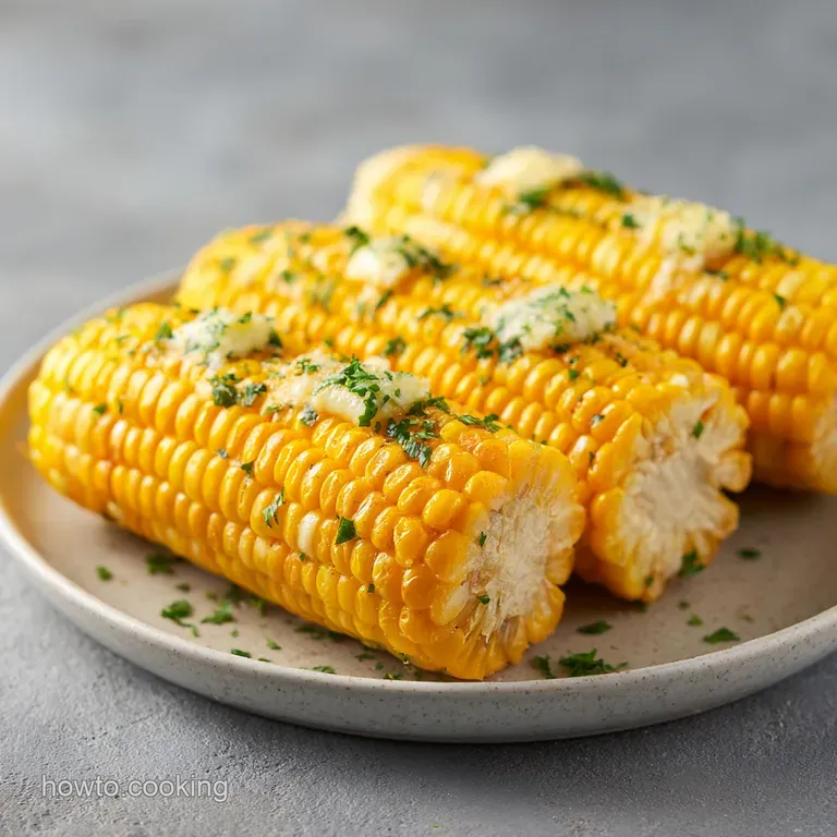 Corn on the Cob with Garlic Butter: Snappy Kernels