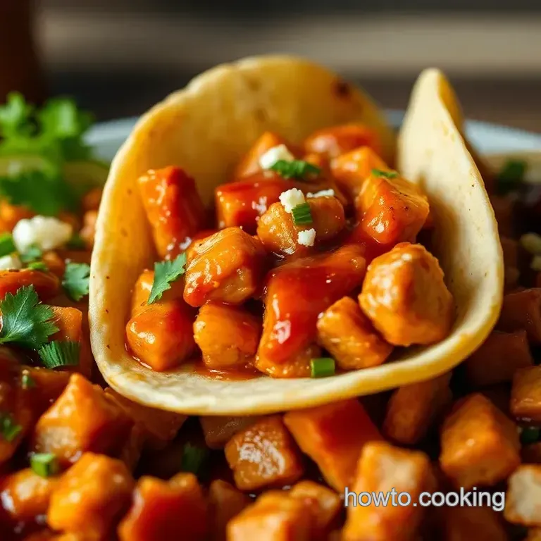 Garlic Butter Honey BBQ Chicken Tacos