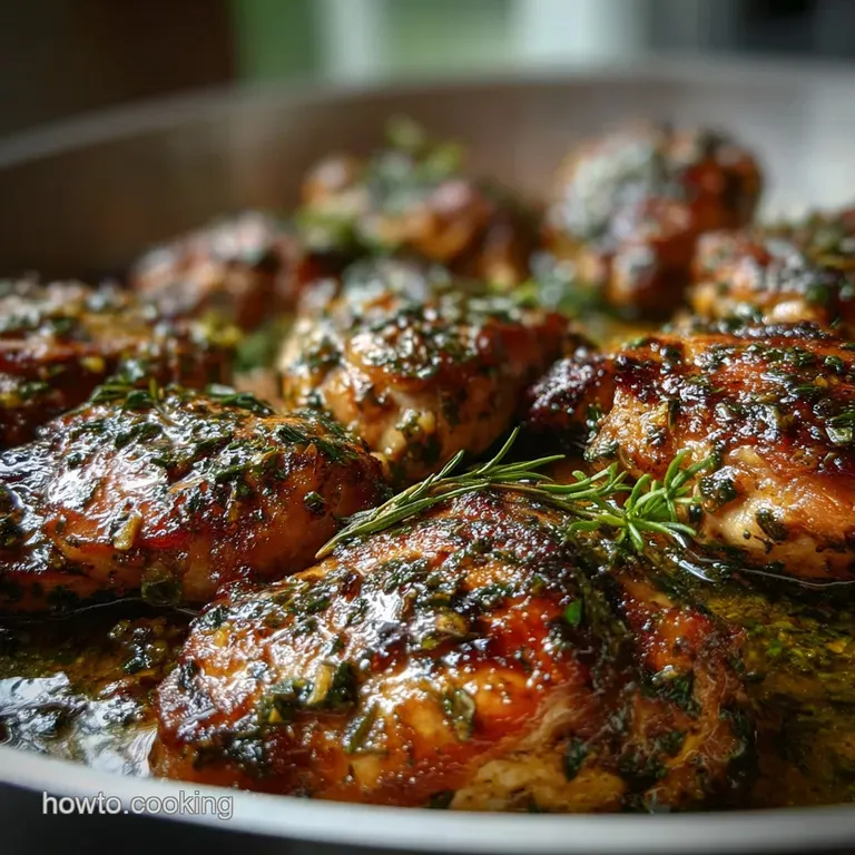 Chicken Thigh Recipe with Garlic and Herbs: Crispy Baked