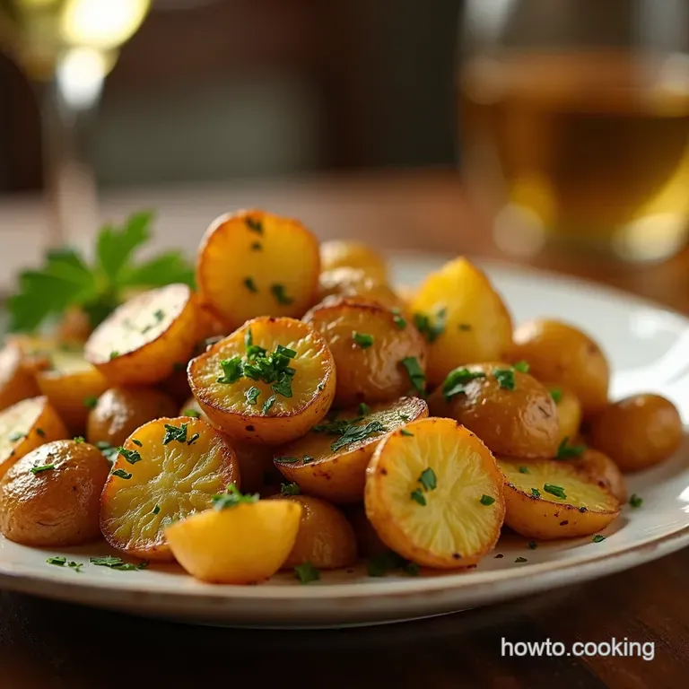Garlic Herb Roasted Potatoes the Best Damn Potatoes Youll Ever Make presentation