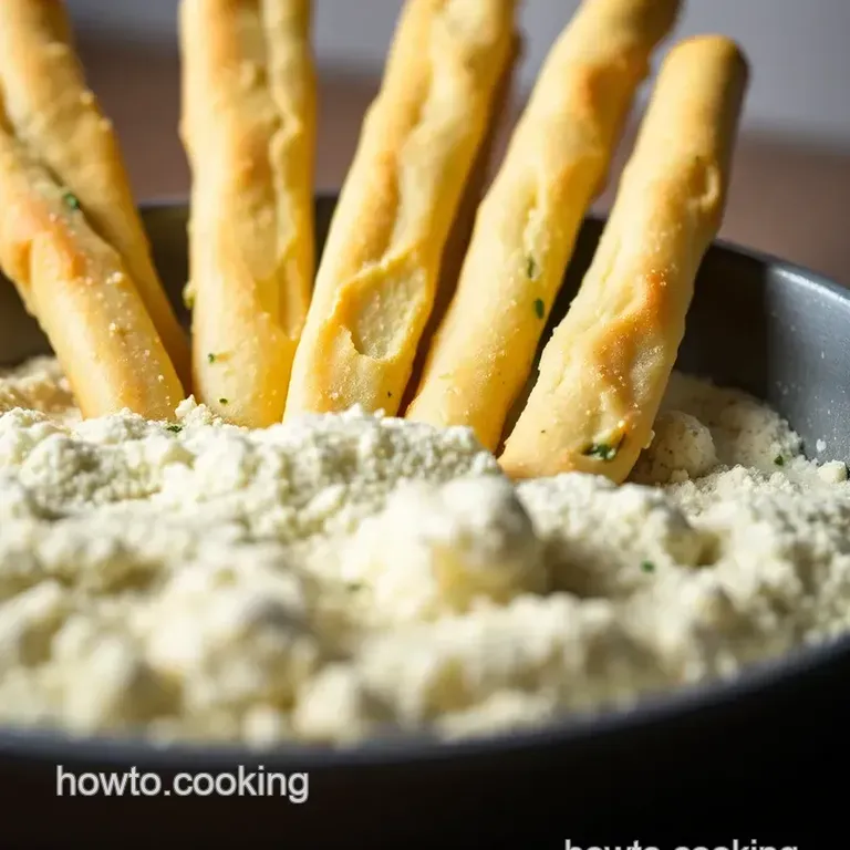 Garlicky Herb Parmesan Breadsticks presentation