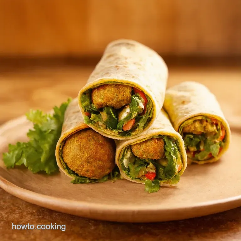 Get Your Wrap on Easy Homemade Falafel Wraps presentation