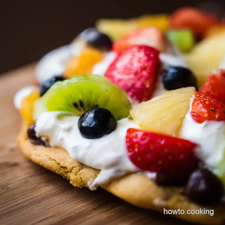 Giant Sugar Cookie Fruit Pizza presentation