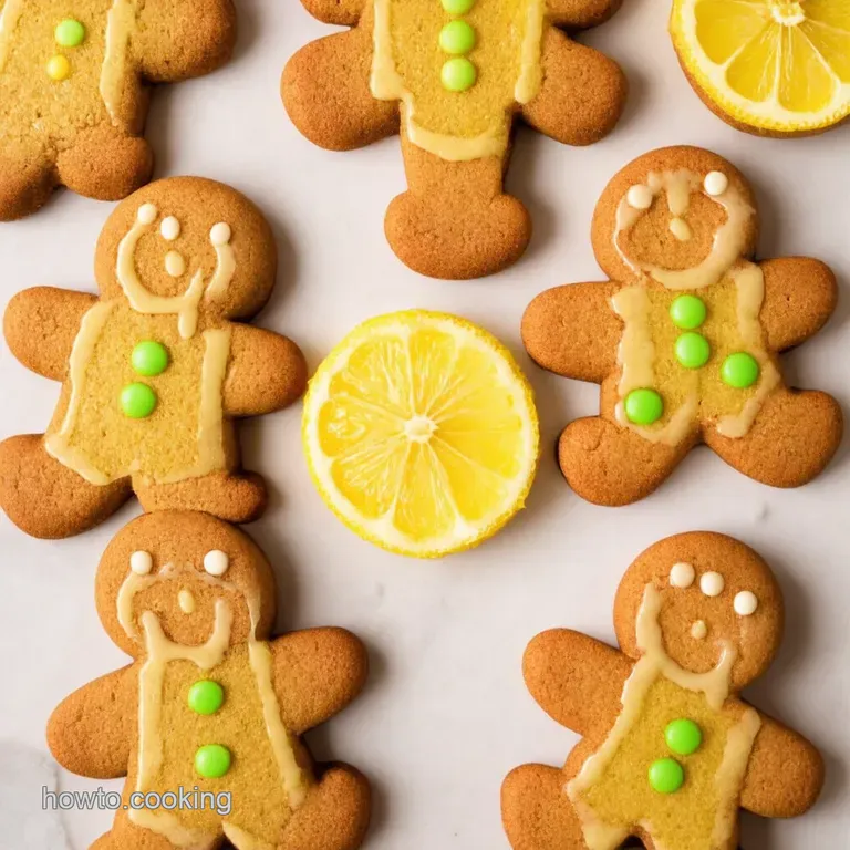 Gingerbread Men with Zesty Lemon Icing